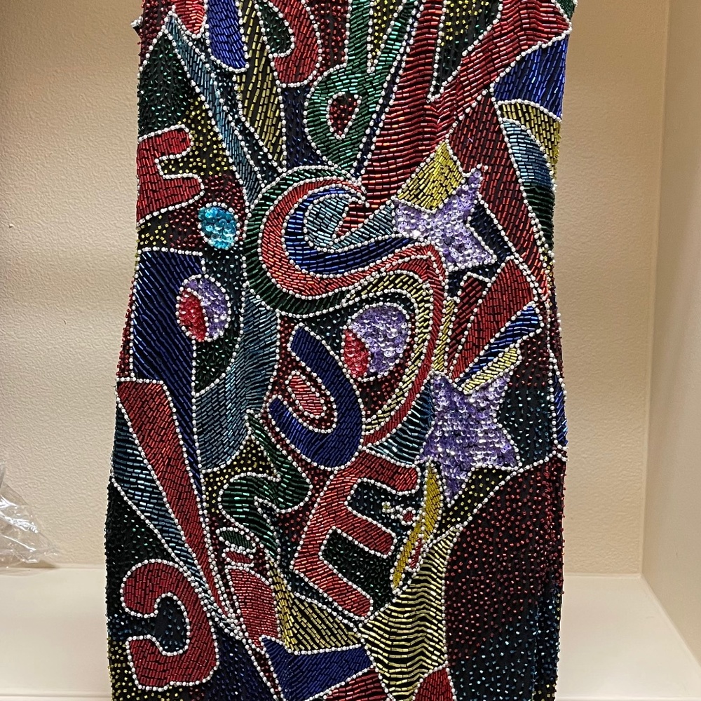 Oleg Cassini sequin dress